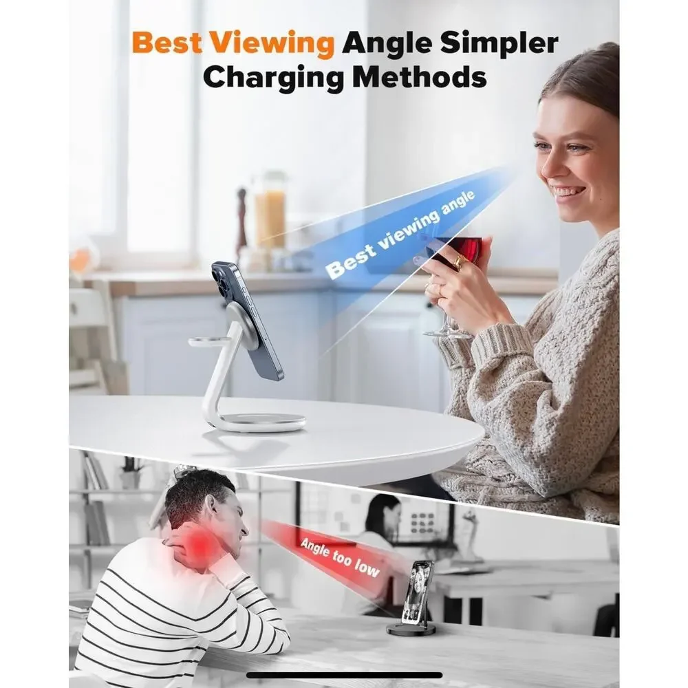 3 in 1 Charging Station Compatible with Magsafe Wireless Charging